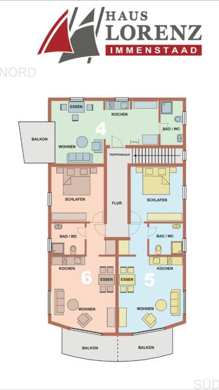 Haus Lorenz, Ferienwohnungen 博登斯边的伊门施塔特 外观 照片